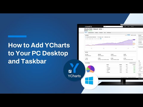 How to Add YCharts to Your PC Desktop and Taskbar