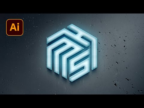 Monogram Letter Logo Design In Illustrator | Hexagon Logo Design | Adobe Illustrator cc