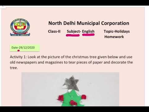 Class 2-English Holiday Homework Winter vacation |How to do| शीतकालीन अवकाश हेतु गृहकार्य कैसे करें