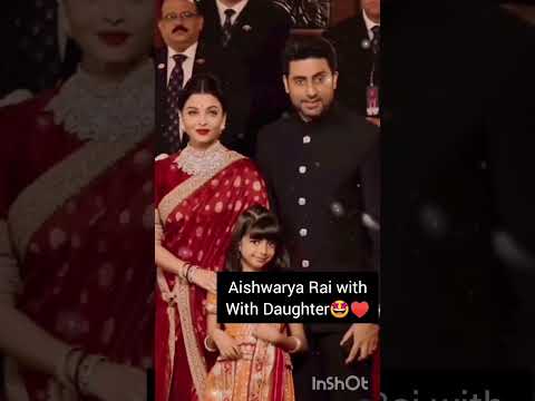 Aishwarya Rai with cute #daughter Aaradhaya #short #clip #ytshorts♥️