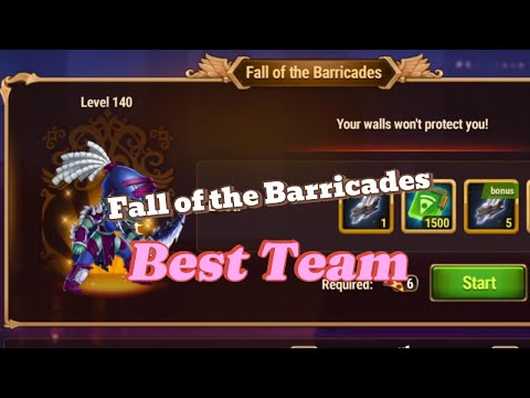 Fall of the Barricades Best Team Hero Wars Dominion Era