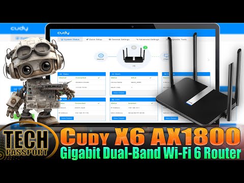 Cudy X6 AX1800 Dual Band Smart Wi-Fi 6 Router 📶 Cudy Wireguard VPN Router | Cudy PPTP VPN Router ✅️