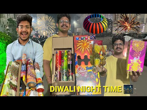 Diwali Night Time Full Fun ✨️ And Crackers 😍 Brusting 2024