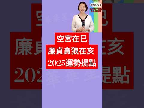 #空宮在巳廉貞貪狼在亥 #2025運勢提點【2025乙巳年天運啟示錄暨流年命宮在巳12組命盤】 #2025流年運勢 #2025流年四化 #2025  #chinese astrology