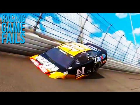 Car Stuck in the Ground (Racing Game Fails)