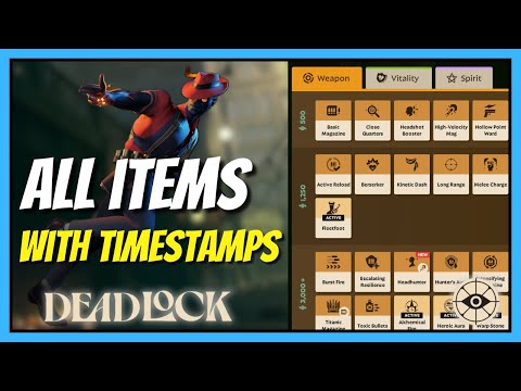 All Items In Deadlock | Timestamps with No Commentary