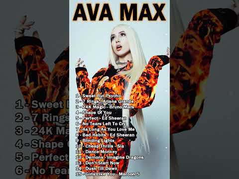 Sweet But Psycho - AVA MAX Greatest Hits Playlist Full Album #shorts #avamax