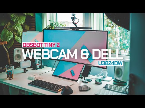 【 デスク環境 】4K WEBカム OBSBOT TINY2 と DELL U3824DW ウルトラワイドモニターで優勝