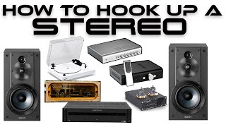 How to hook Up a Turntable, EQ, Amp, DAC... The Whole System!