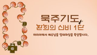 「묵주기도」 환희의 신비 1단-   마리아께서 예수님을 잉태하심을 묵상합시다.