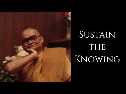 Ajahn Chah ~ 𝐒𝐮𝐬𝐭𝐚𝐢𝐧 𝐭𝐡𝐞 𝐊𝐧𝐨𝐰𝐢𝐧𝐠 ~ Theravadin Forest Tradition