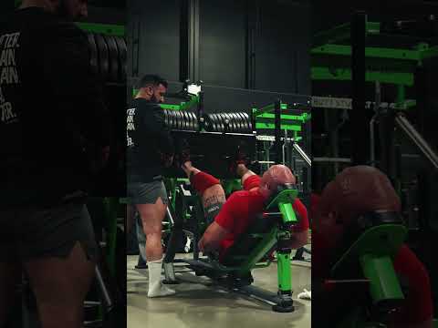 1150lb Leg Press. Here's the link to this brutal workout https://youtu.be/5piaDxwK7nk