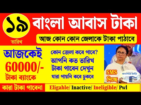 বাংলা আবাসের টাকা দিচ্ছে মুখ্যমন্ত্রী মমতা কাদের ঢুকবে| awas yojana payment received #awasyojana