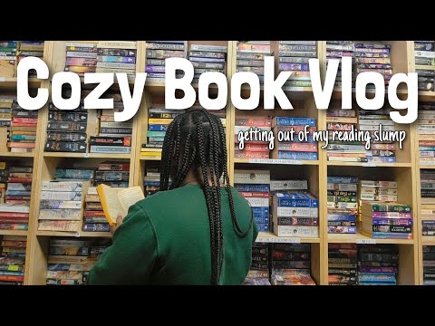 Cozy Bookstore and Reading Vlog | book haul, tbr, and spoiler free review