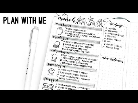 Bullet Journal Plan With Me | Staying at Home!