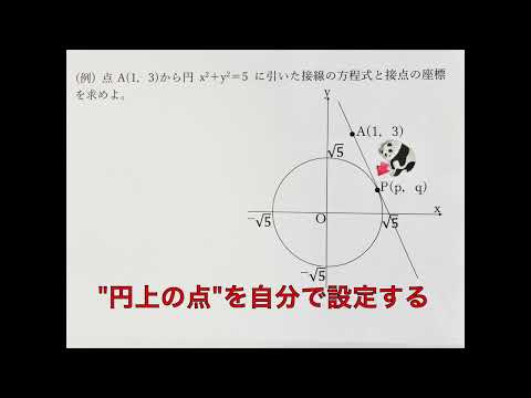 数学Ⅱ円の接線の方程式標準