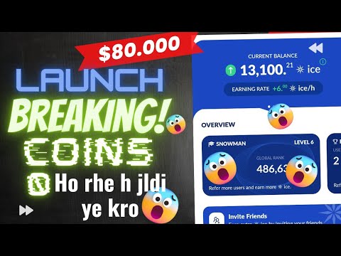 Ice network launch 😮😮 Price $80||Ice network kyc open //😯😯Jaldi ye krro nhi toh Coins 0 hojaenge ||