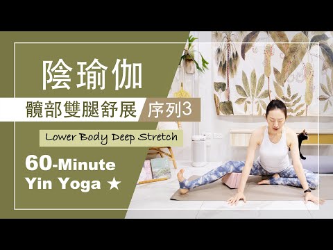 60分鐘 陰瑜伽【髖部雙腿舒展/序列3】Yin Yoga ★ #自我按摩 #靜觀冥想 #深度放鬆舒展 #陰瑜珈 #每日瑜伽 #平衡之身和平之心