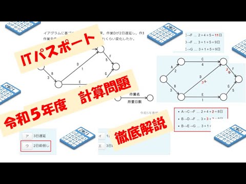 令和5年度の計算問題を徹底解説【ITパスポート】