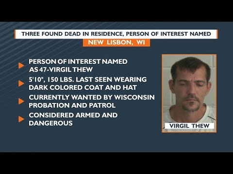 Three found dead in residence, person of interest named | New Lisbon, WI