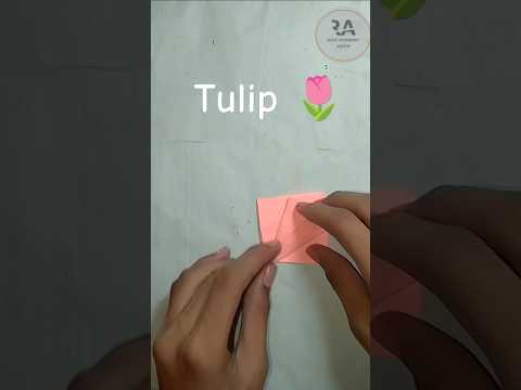 Tulip 🌷 flower with paper #kawaii #handmade #diy