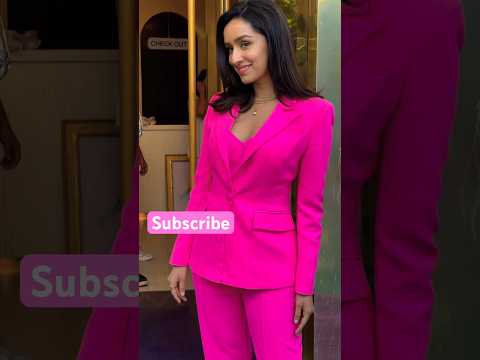 Shraddha Kapoor Stuns in Pink Pantsuit | #shraddhakapoor #pinkpower #bollywoodfashion