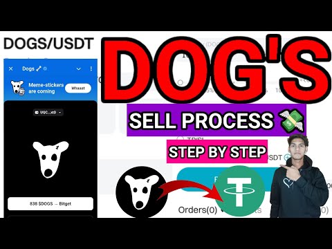 Dog's Coins Sell Full Process Step By Step Dog's Don't Hold Sell 💸💸