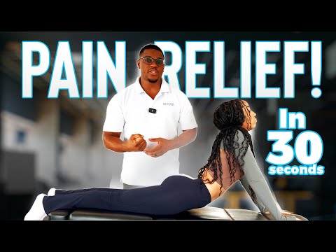 The BEST 4 Back Pain Relief Exercises At Home [ FAST PAIN RELIEF ]