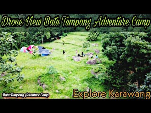 Drone View Batu Tumpang Adventure Camp KARAWANG