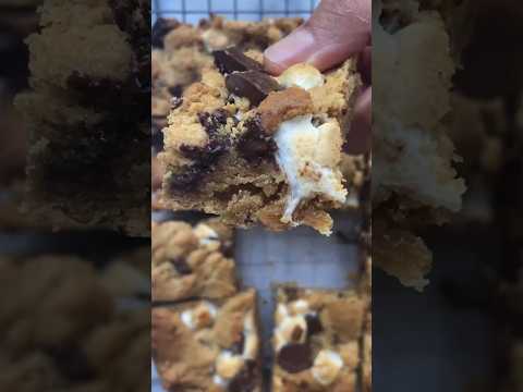 Peanut Butter S’mores Bars! The ONLY summer dessert you need!! #shorts #dessert #smores  #summer