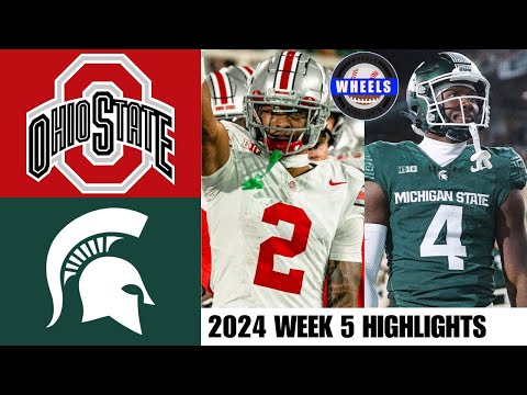 #3 Ohio State vs Michigan State | Full Game Highlights | 2024 College Football Highlights