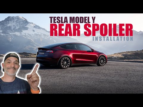 Tesla Model Y Rear Spoiler Installation