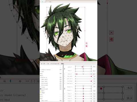 Rigging A Coolest Vtuber in Live2D Cubism #anime #music #vtubercommision #vtuber