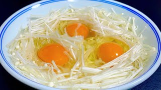 Recently, the practice of enoki mushroom eggs is very popular. The restaurant sells 58 a plate, and