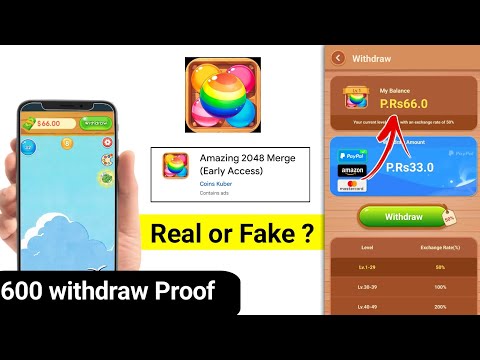 Amazing 2048 Merge App Real or Fake | Amazing 2048 Merge App withdrawal | Amazing 2048 Merge App