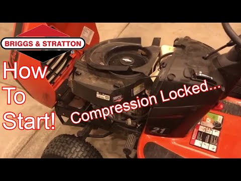 Start Compression Locked Briggs & Stratton Engine