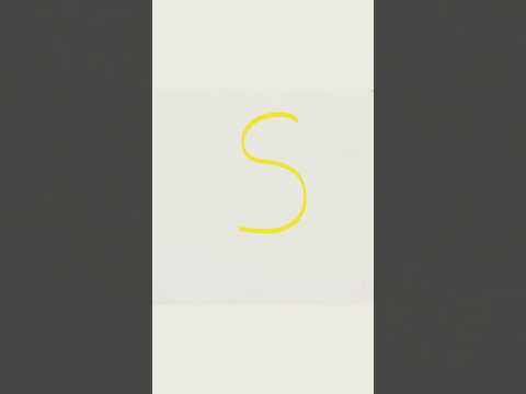 Duckling drawing with letter S #shorts #art #ytshorts #shortvideo @easydrawingdiy