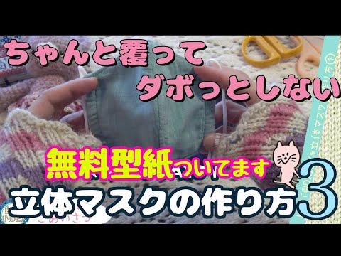 【K@D】フィットしてダボっとしない立体マスクの作り方【３完】