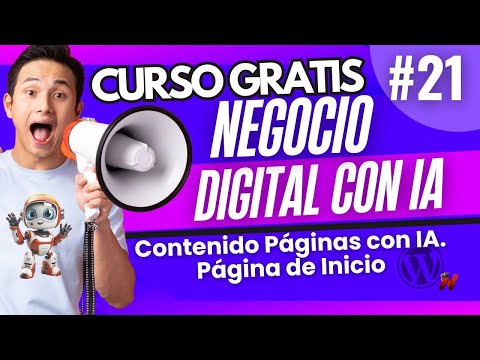 ✅M5-Clase 7-Contenido Páginas con IA 🤖🔴🟢Página de Inicio Elementor PRO CURSO GRATIS 😉