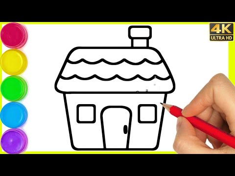 How to draw village house Drawing || House drawing step by step for beginner || Ghar ka drawing.