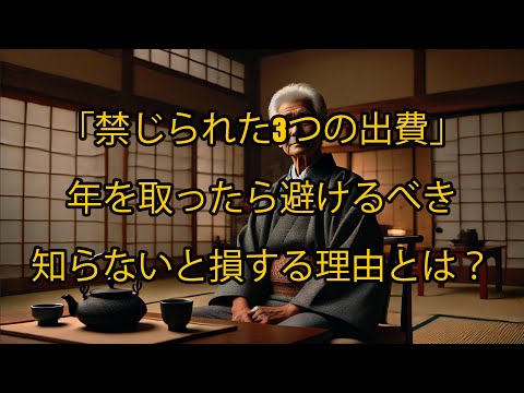 年を取ったら避けるべき「禁じられた3つの出費」—知らないと損する理由とは？