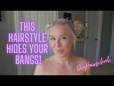 How to Style Bangs to Stay Off Your Face | Easy Hairstyle Tutorial for Fine Hair