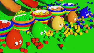 Surprise Eggs Kids Song | Learning colors - Colorful eggs on a farm | Colorful jj kids