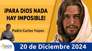 Evangelio De Hoy Viernes 20 de Diciembre 2024 #PadreCarlosYepes l San   Lucas 1,26-38 | Misa