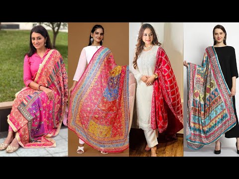 New Designer Dupatta Collection 2024-25//Trendy Dupatta Styles for Festive Wear//Best Dupatta Styles