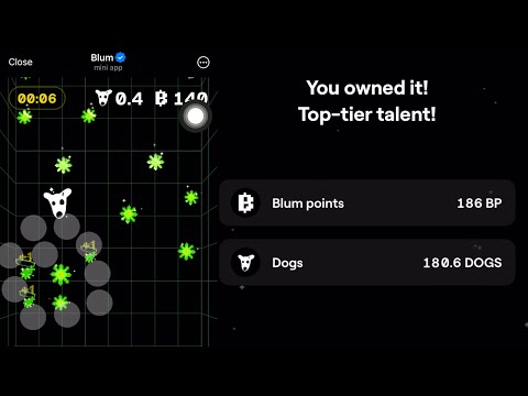 How to earn $DOGS token on Blum Mini Game