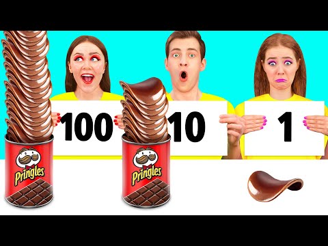 100 Layers of Food Challenge | Delicious Recipes by PaRaRa Challenge