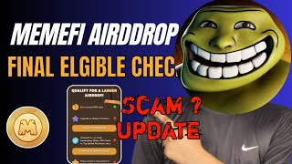 Memefi Airdrop Criteria 🤯 | Memefi Sui Ton wallet new update | Memefi campaign complete eligible 202