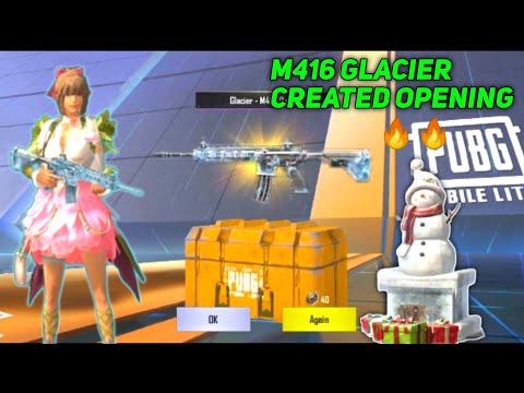 Finally I get the M416 Glacier gun skin 🔥😤| M416 Glacier Create Opening #Bgmilite #createopening