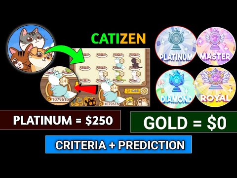 🔥Catizen Coin Exact Price | Catizen Platinum-Diamond Level Increase | Catizen Airdrop Withdrawal